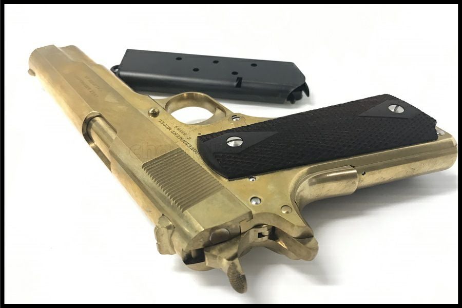 東京)ZEKE M1911コマーシャル MillingBrassモデル 真鍮削り出し完成品