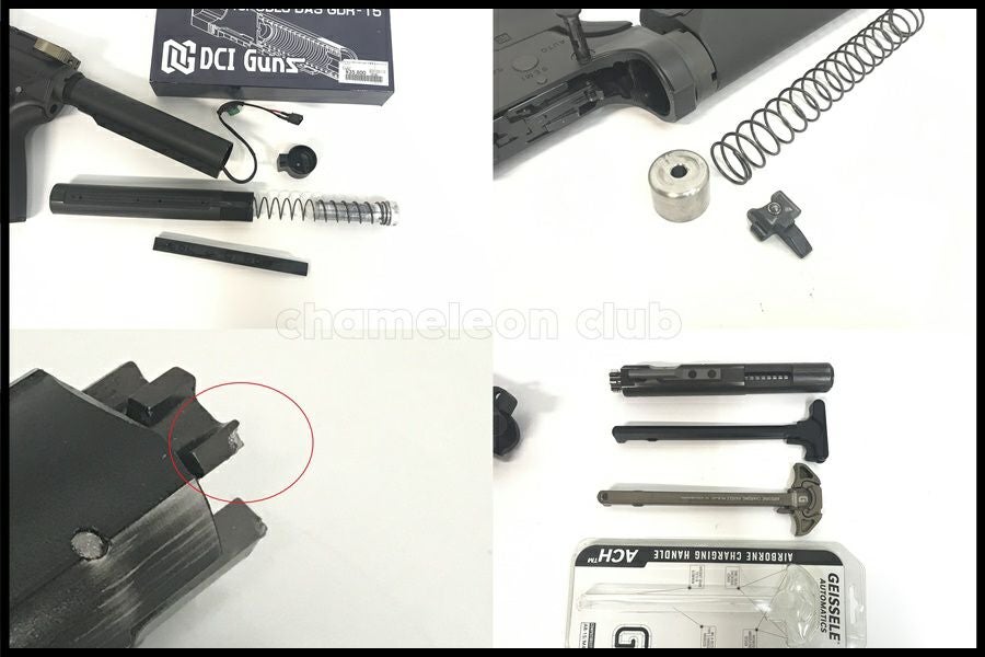 東京)GBLS DAS GDR-15 スケルトンキット カスタム品 電動ガン 予備