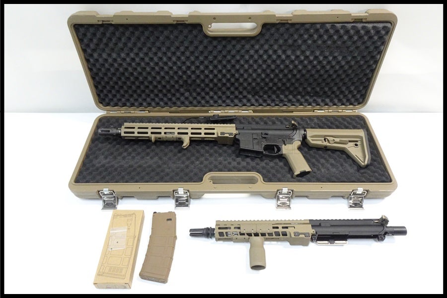 東京マルイ　MWSベース　PTSカスタム 東京)東京マルイMWSベース URGI MK16 MK14セットカスタム ガスブロー