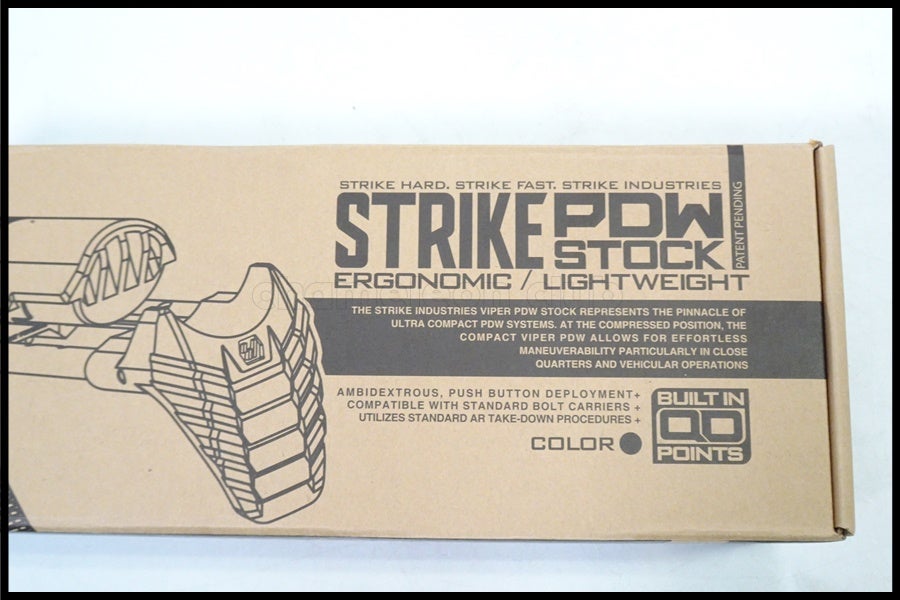 東京)STRIKE INDUSTRIES PDW ストック ブラック 実物