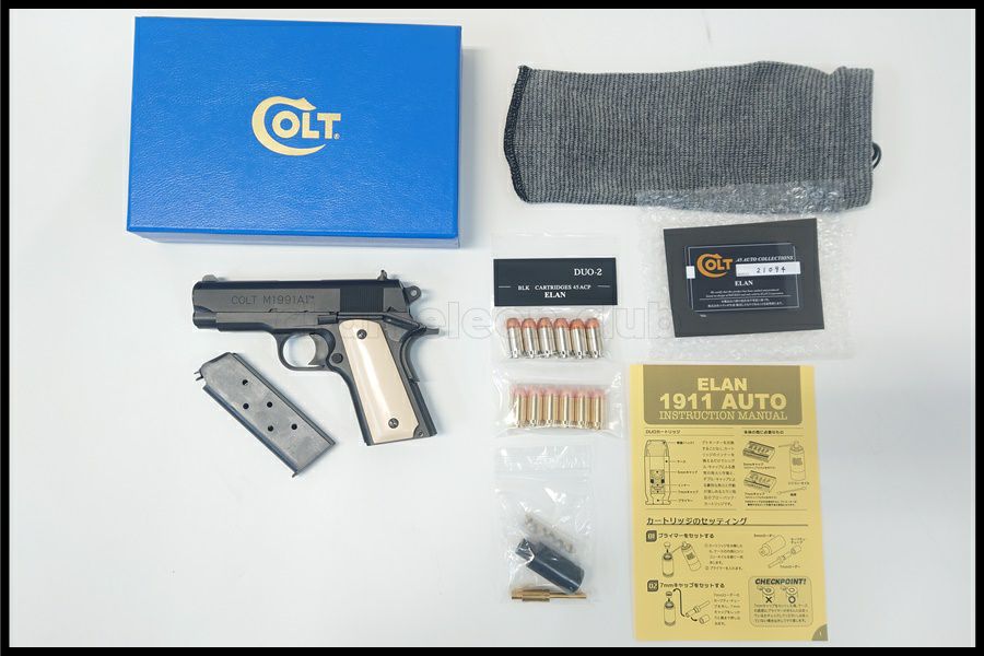 A 227 粉引 李 殷九作 ( 新品未使用品 ) 東京)ELAN/エラン HEAT M1991A1コンパクト DUOブローバックモデルガン