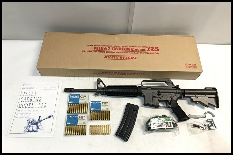 東京)MGC M16A2 カービン M725 HWモデルガン 予備カート付