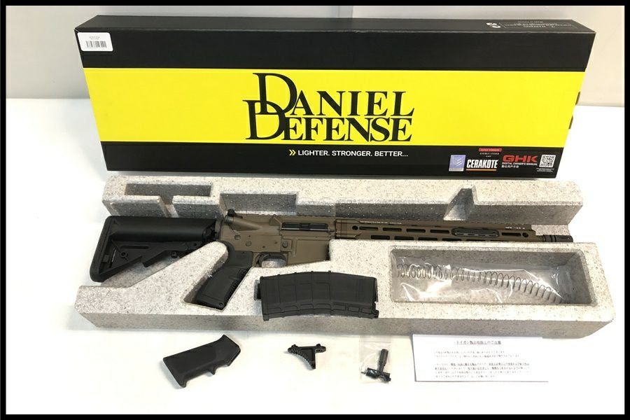 東京)GHK M4 DDM4 V7 14.5inch CO2 ガスブローバックライフル FDE AR