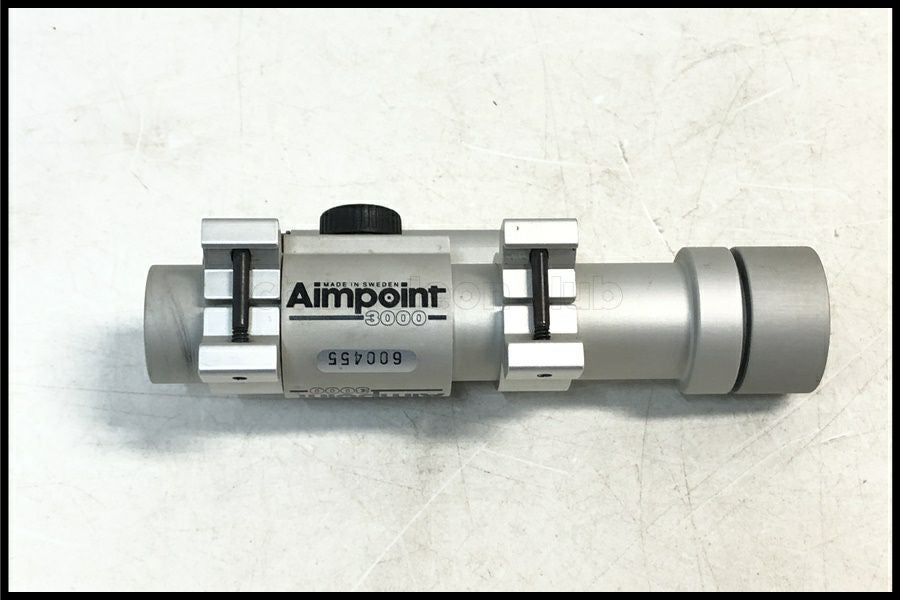 東京)Aimpoint 3000 シルバー ドットサイト マウントリング付 実物