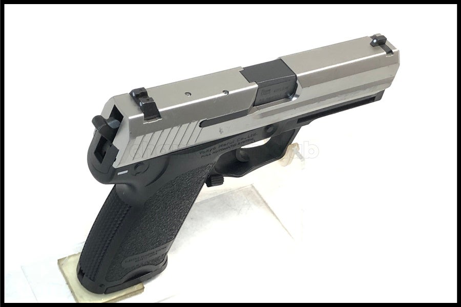 東京)東京マルイ H&K USP スライドシルバー 電動ハンドガン 予備マガジン付