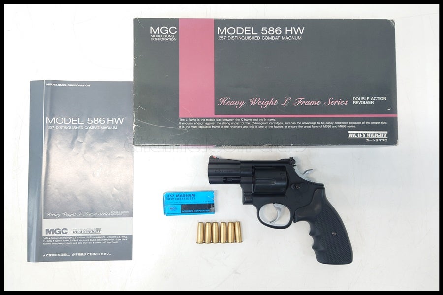 桜餅　MGC　HW樹脂製モデルガン S＆WＭ５８６ＨＷ未発火 SPG合法品 東京)MGC S&W M586 2.5インチ HWモデルガン SPG