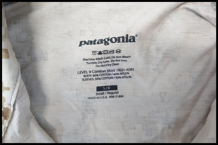 東京)Patagonia/パタゴニア L9コンバットシャツ AOR1 DEVGRU サイズSR 実物