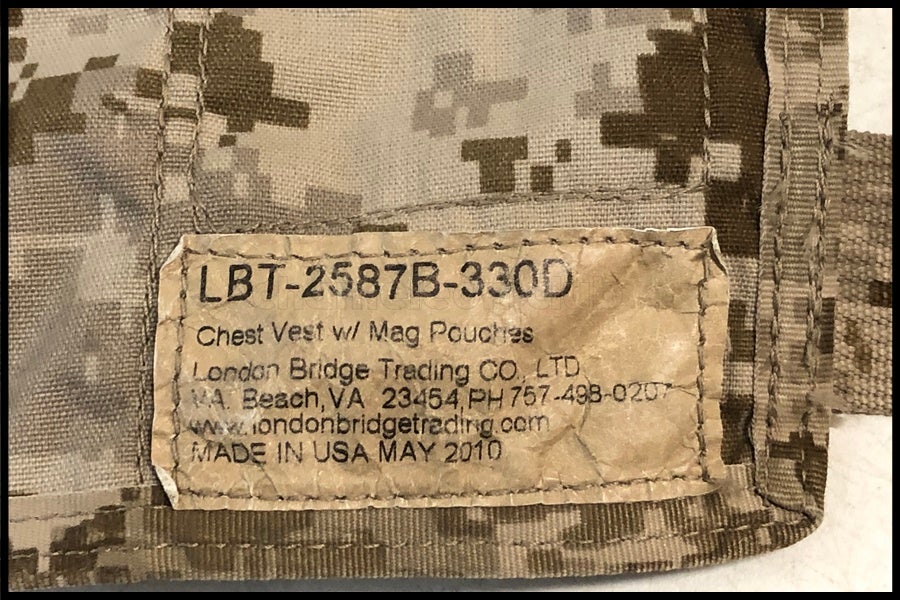 東京)LBT LBT-2587B-330D チェストリグ実物 AOR1
