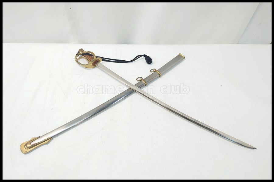 【模造刀】南北戦争　北軍将校用サーベル 東京)メーカー不明 模造刀 CSA アメリカ南北戦争 騎兵サーベル 軍刀