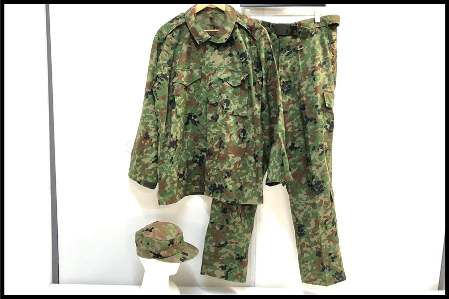 自衛隊　ミリタリーグッズ類　17点 生産終了 PX品 陸上自衛隊 迷彩服 防暑3型 麻混リップストップ 上下