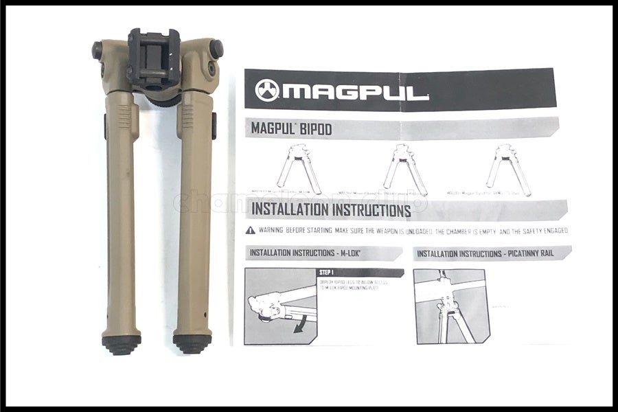 東京)MAGPUL/マグプル バイポッド1913ピカティニー20mmレール 実物 FDE