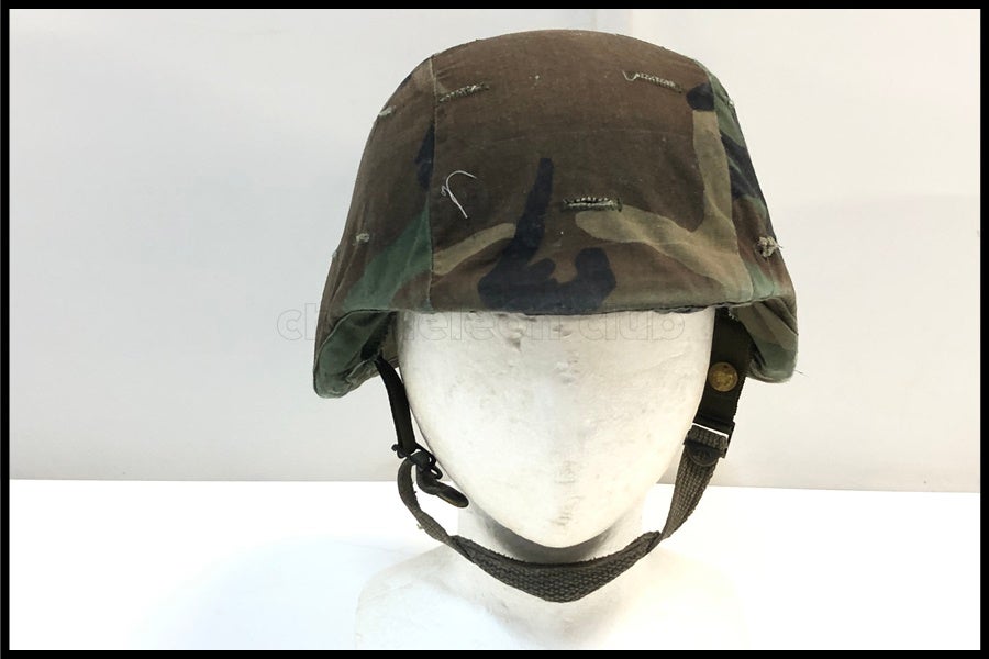 東京)米軍実物 PASGT フリッツヘルメット Sサイズ ヘルメットカバー付き