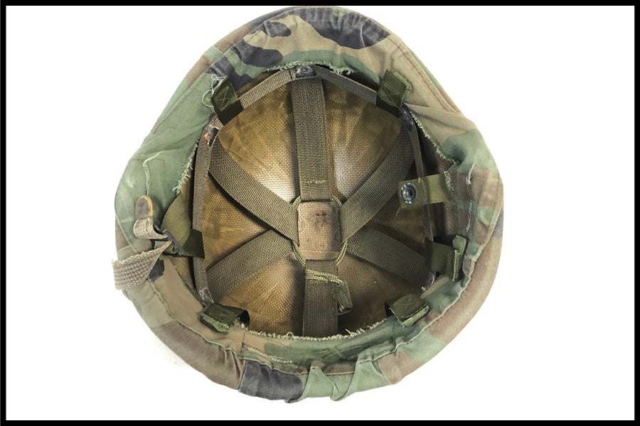 東京)米軍実物 PASGT フリッツヘルメット Sサイズ ヘルメットカバー付き