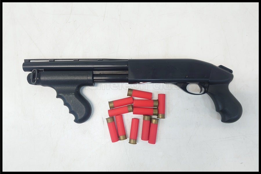 東京)マルゼン M870 コンバットショーティ ライブシェル式ガスショット