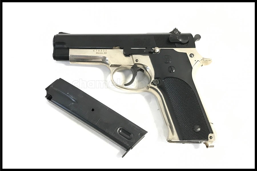 東京)MGC S&W M59 フレームシルバー ABSモデルガン