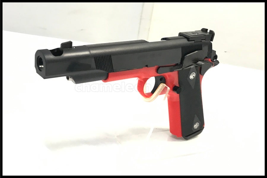 東京)MGC SF M1911A1 センチメーター 固定スライドガスガン レッド