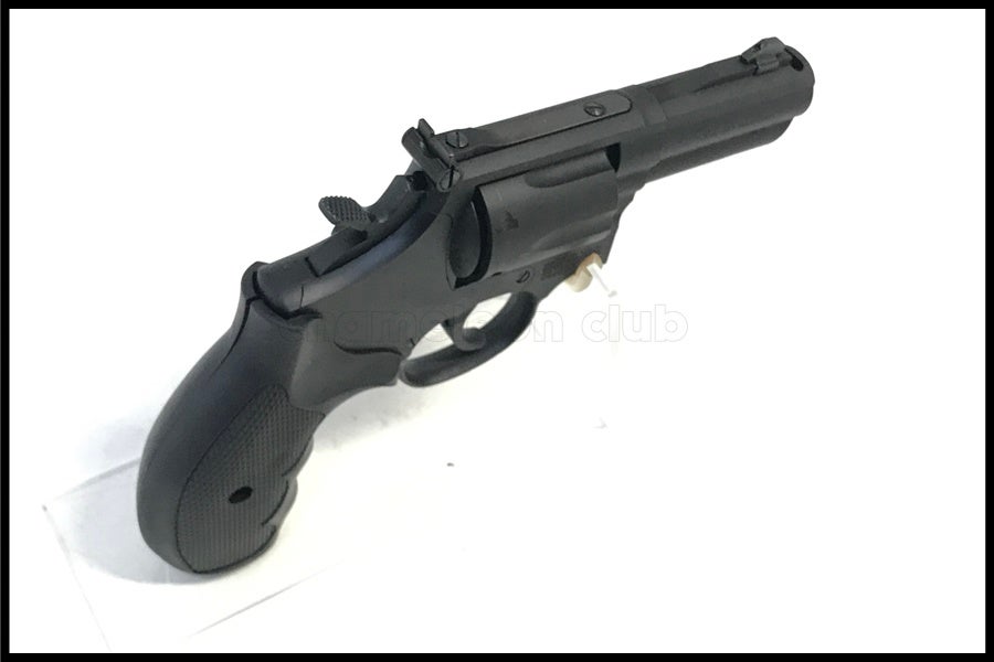 東京)タナカ S&W M19 PC K-comp ver.3 3インチ HWモデルガン 予備カート付