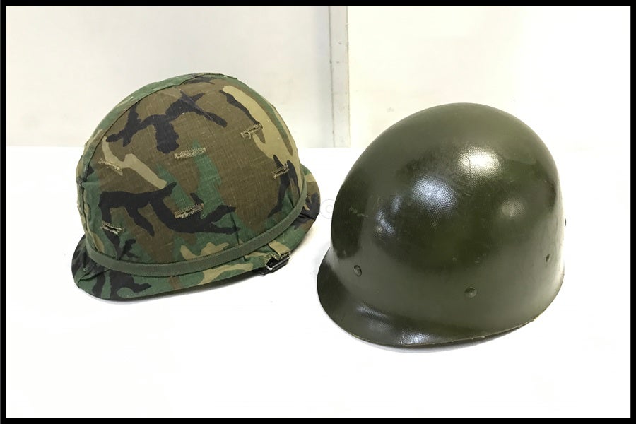 東京)米軍実物 M1/M2 ヘルメット一式