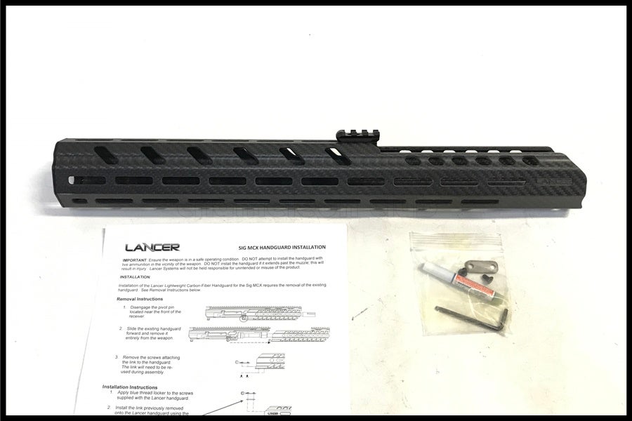 東京)Lancer Systems Sig MCX Carbon Handguard 18インチ 実物