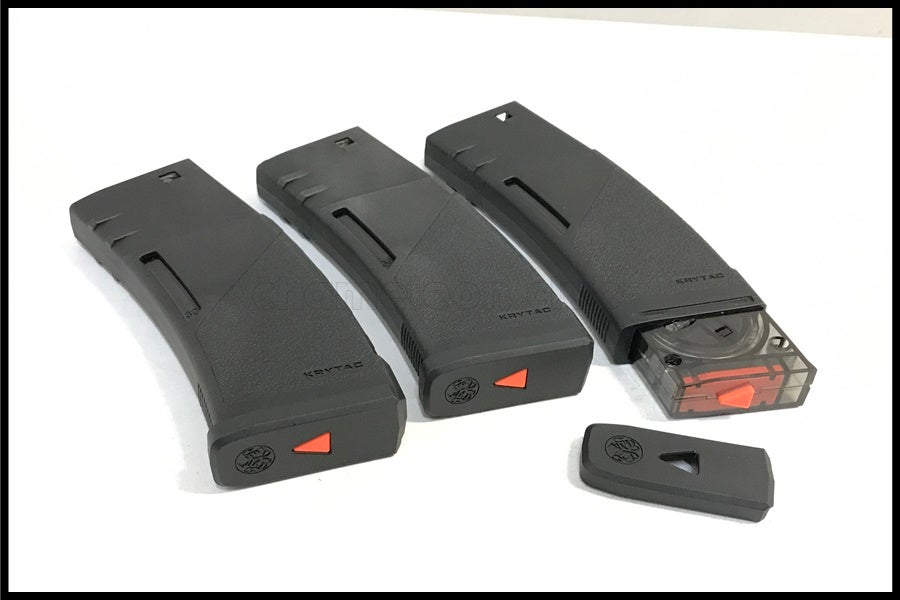 東京)KRYTAC M4 ポリマーマガジン 電動用 ブラック 3本セット