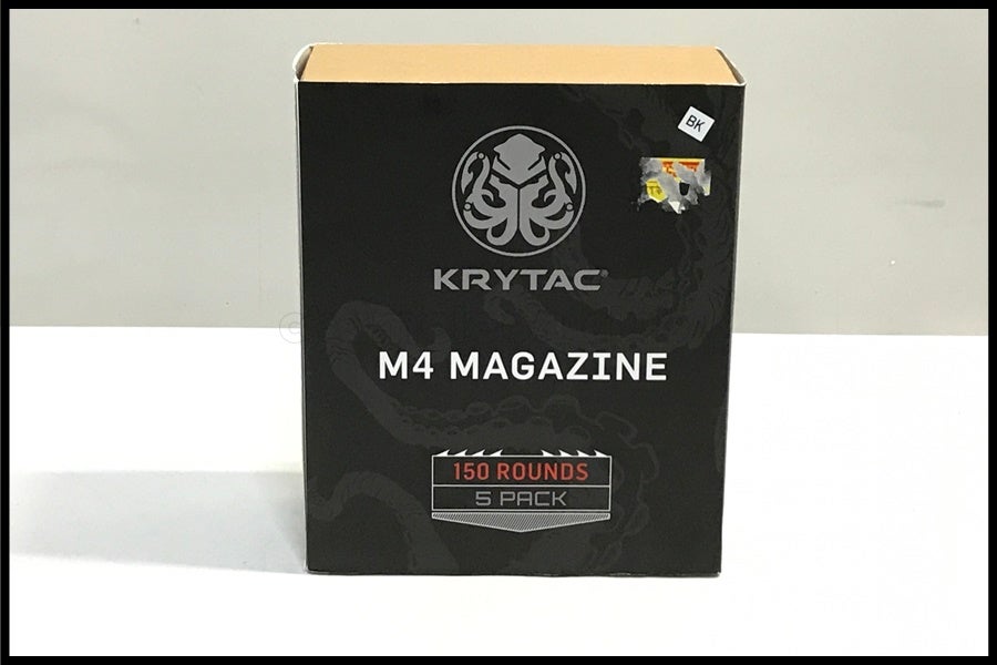 東京)KRYTAC M4 ポリマーマガジン ブラック 150連 5本セット