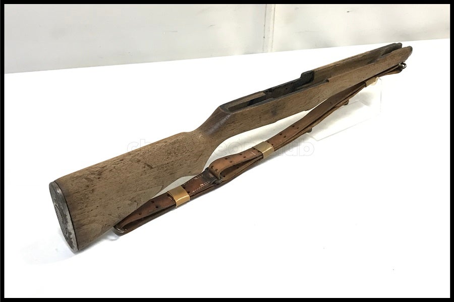 m1ガーランド カーキww2 デッドストック　実物　1943年製？ 東京)米軍実物 M1ガーランド 実物ストック スリング付き
