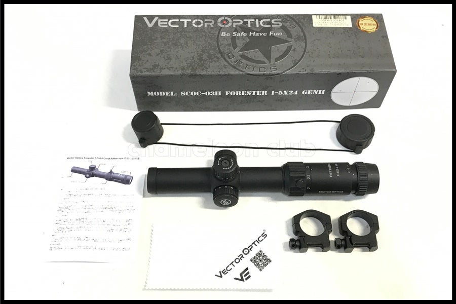 東京)VECTOR OPTICS SCOC-03II FORESTER 1-5x24 GENII ライフルスコープ