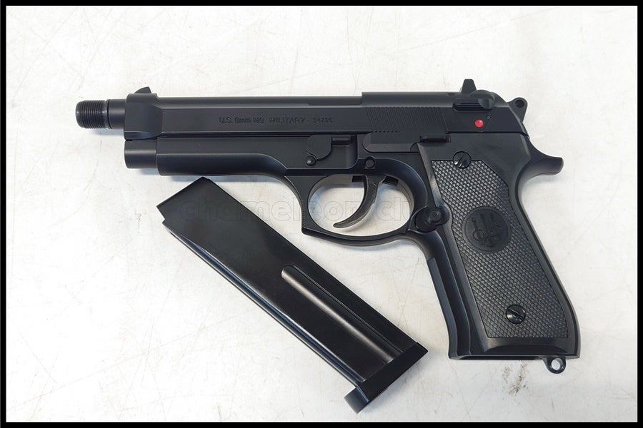 【SIIS製】U.S. M9ベレッタ PISTOL 固定スライドガスガン 現状品 東京)SIIS ベレッタ US M9 固定スライドガスガン