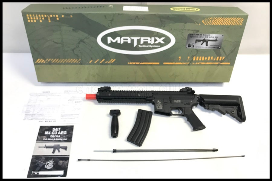 東京)S&T Mk18 Mod.1 スポーツライン G3 電動ガン STAEG369ACBK