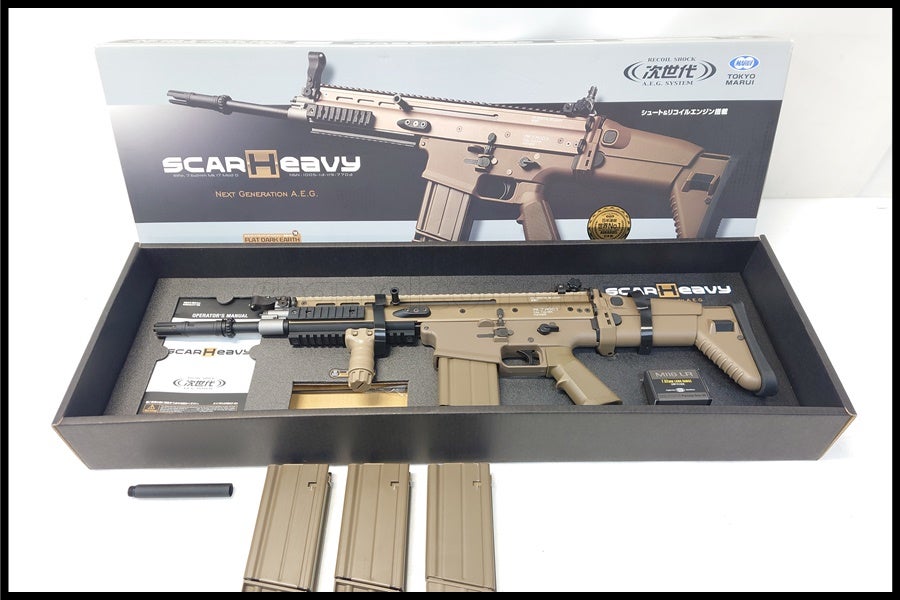 東京)東京マルイ SCAR-H FDE 次世代電動ガン 予備マガジン付