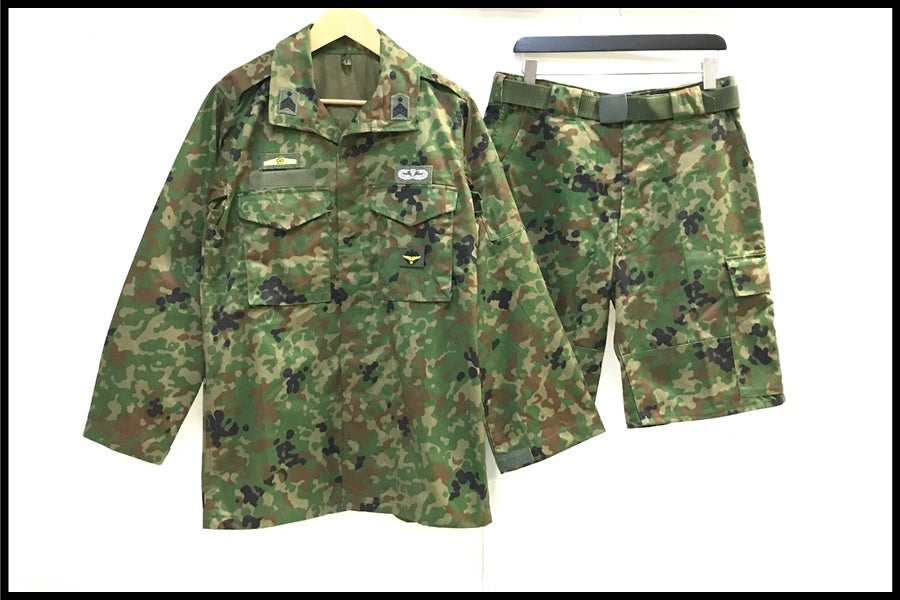 航空自衛隊 デジタル迷彩 上下セット 4A レプリカ サバゲー 東京)陸上自衛隊 迷彩服 4A 上下（ショートパンツ）セット レプリカ