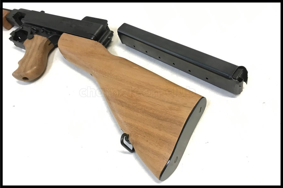 東京)MGC THOMPSON トンプソン M1921 SMG金属モデルガン リアルウッド