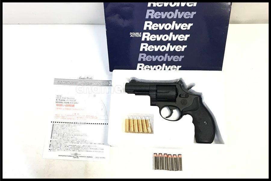 東京)タナカ S&W M19 PC K-comp Ver.3 3インチ HW モデルガン