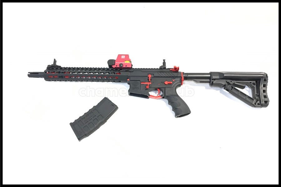 値下げ歓迎東京マルイG&G CM16SRLカスタム 東京)G&G CM16 SRXL レッドエディション 電動ガン サイト付