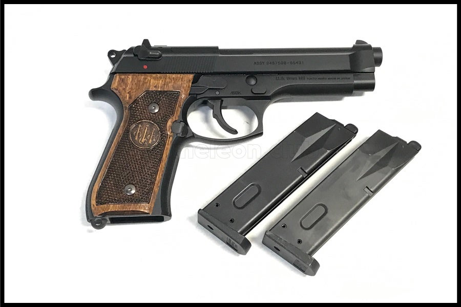 東京)東京マルイ U.S.M9 PISTOL ガスブローバック 木製グリップ 予備