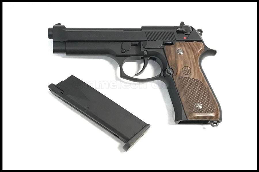 東京)KSC U.S.9MM M9 HWガスブローバック SYSTEM7 木製グリップ 2）